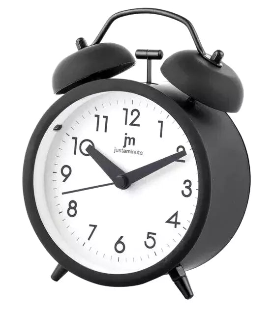 JUSTAMINUTE SVEGLIA ANALOGICA CON LUCE E SUONERIA A CAMPANA JA7099N