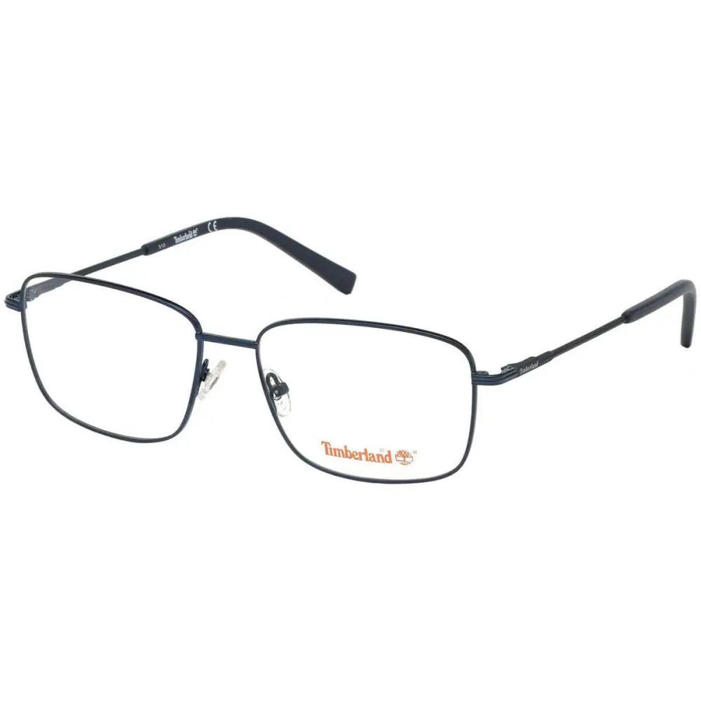 Occhiali da vista Timberland TB1615 neri rettangolari con accenti dorati