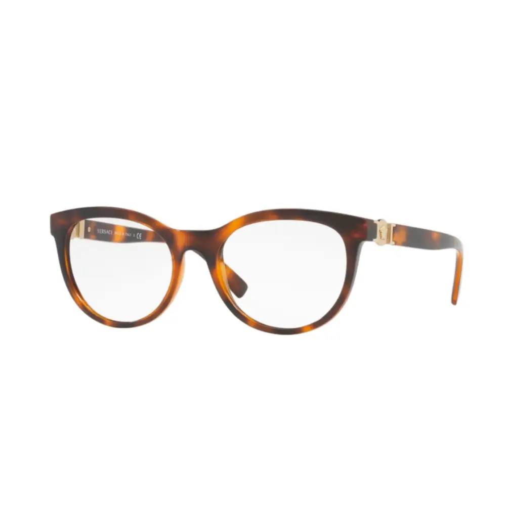 Occhiali da vista Versace VE3247 5119 in acetato tartarugato con accenti oro