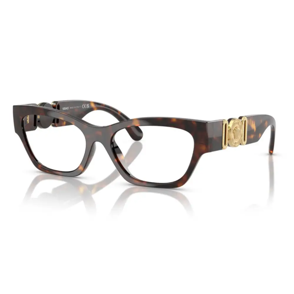 Occhiali da vista Versace VE3367-U tartaruga acetato oro 108 54/17