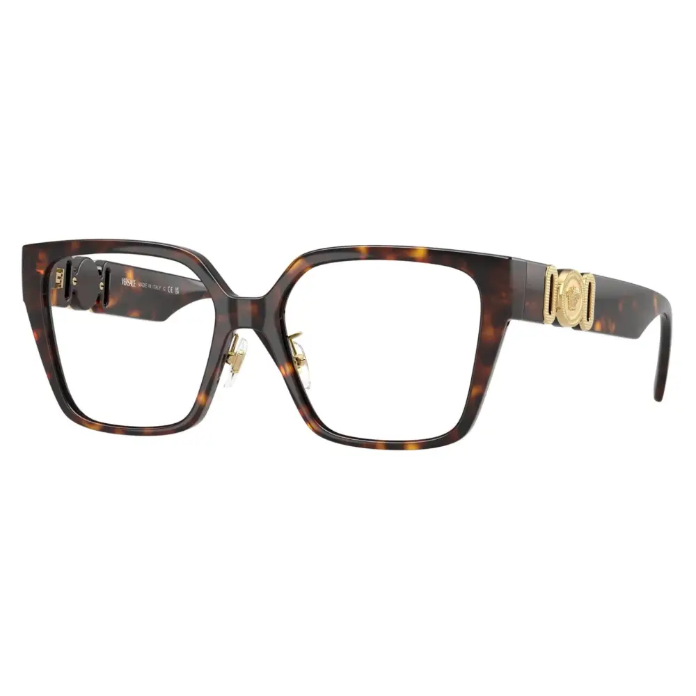 Occhiali da vista Versace VE3371-D tortora acetato oro logo 108 54/17