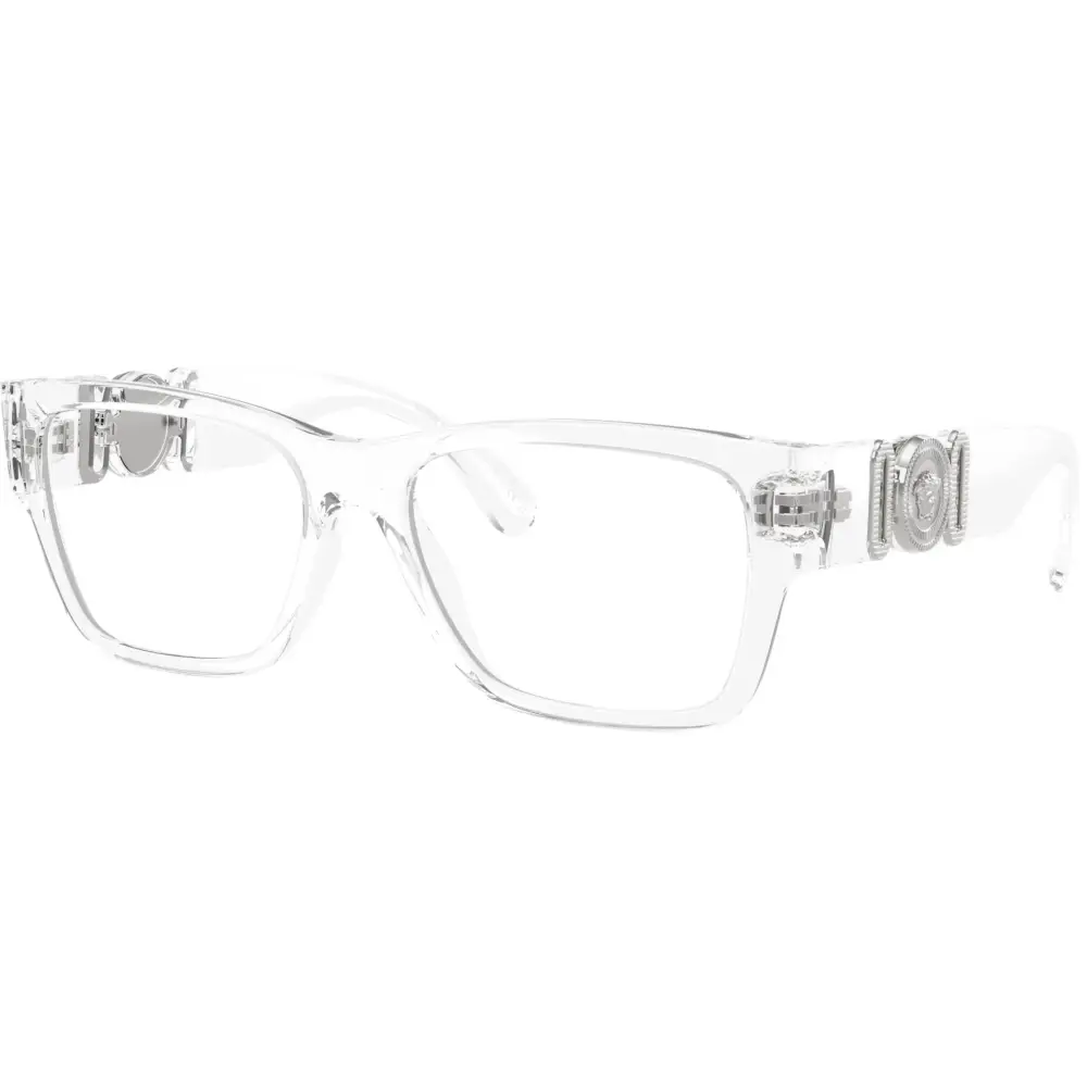 Occhiali da vista Versace VE3368-U rettangolari in acetato trasparente