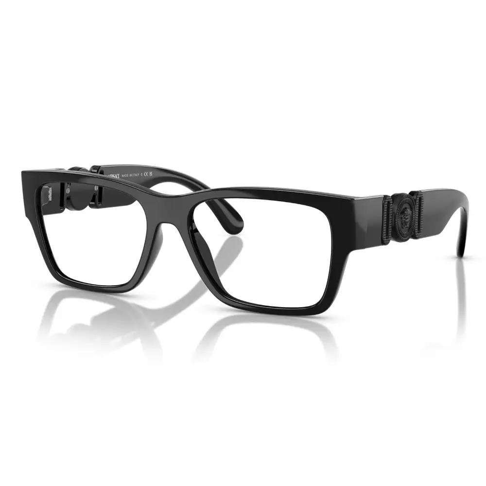 Occhiali Versace VE3368-U 5360 neri rettangolari moderni regolabili