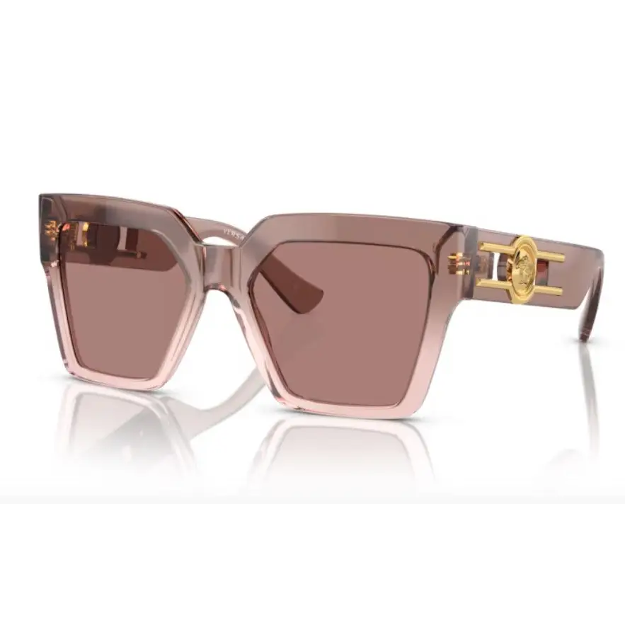 Occhiali da sole Versace VE4458 donna rosa trasparente oro